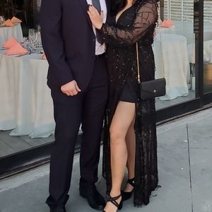 Black Dress Long Sequin